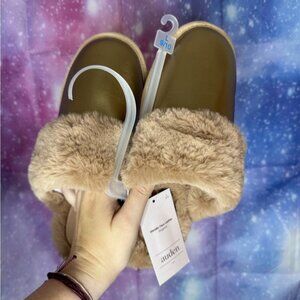 New Auden gold slippers